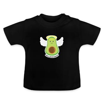Holy Guacamole - Baby Organic T-Shirt with Round Neck - black - Front