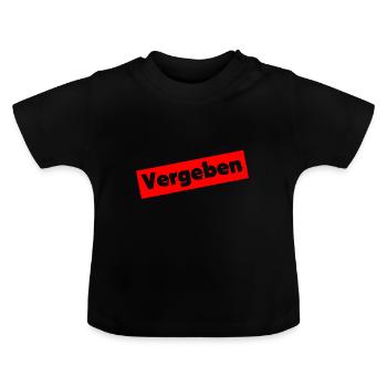 pardonner - T-shirt bio col rond Bébé - noir - Devant