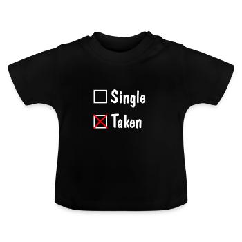 pris - T-shirt bio col rond Bébé - noir - Devant