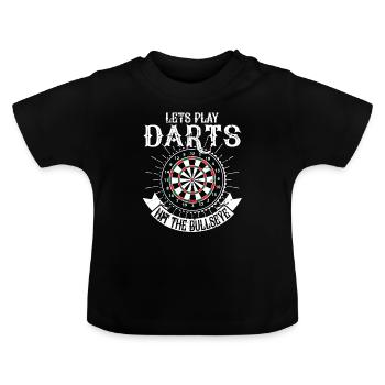 Darts Darts Dartboard Bullseye - Baby Organic T-Shirt with Round Neck - black - Front