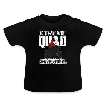 Extreme Quad - Baby Organic T-Shirt with Round Neck - black - Front