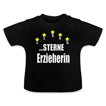 Éducateur éducateur enfants cadeau de maternelle - T-shirt bio col rond Bébé - noir - Devant