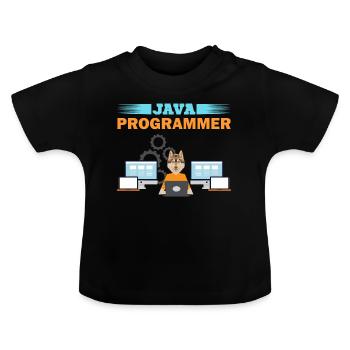 Java Programmer - Baby Bio-T-Shirt mit Rundhals - Schwarz - Vorne
