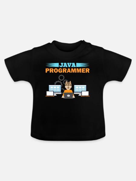 Java Programmer - Baby Organic T-Shirt with Round Neck - black