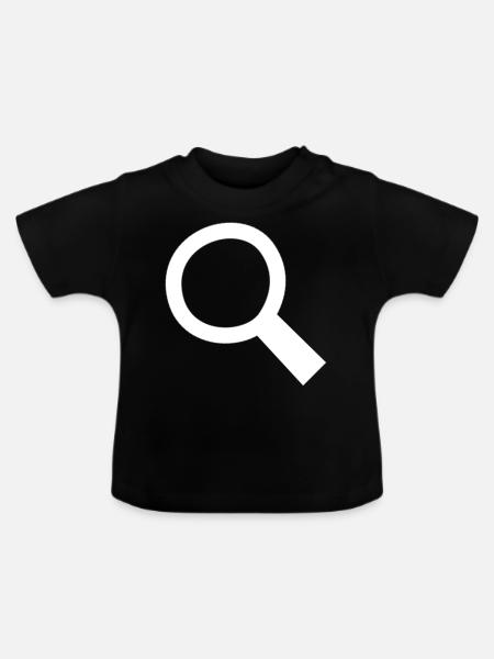 Suchen - Baby Bio-T-Shirt mit Rundhals - Schwarz