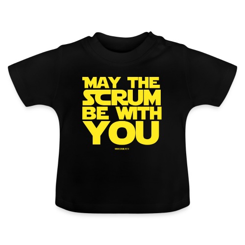 May the Scrum Be with You - T-shirt bio col rond Bébé