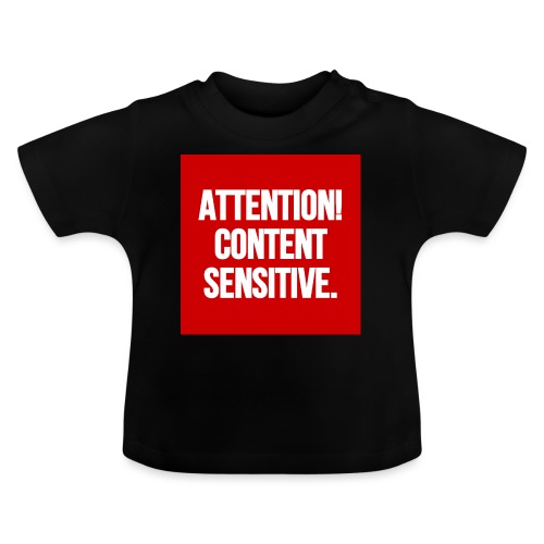 Attention! Content sensitive. - Baby Bio-T-Shirt mit Rundhals