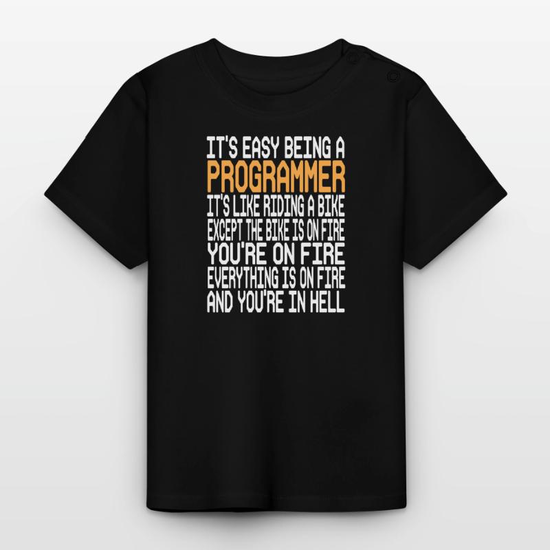 Programmeur T-shirt bio col rond Bébé