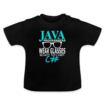 Programmer - Baby Organic T-Shirt with Round Neck - black - Front