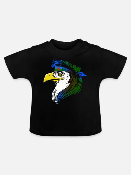 Roma - Baby Bio-T-Shirt mit Rundhals - Schwarz