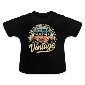 Legendario desde noviembre de 2020 - Edición limitada 2020 - Camiseta orgánica para bebé con cuello redondo - negro - delante
