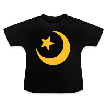 Islam - Baby Bio-T-Shirt mit Rundhals - Schwarz - Vorne
