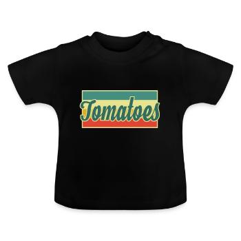 Tomaten - Baby Bio-T-Shirt mit Rundhals - Schwarz - Vorne