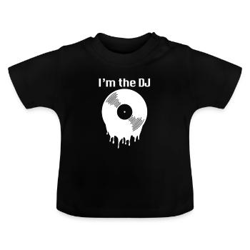 Je suis le DJ - je suis le DJ - T-shirt bio col rond Bébé - noir - Devant