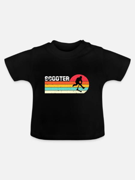 Freestyle Roller - Baby Bio-T-Shirt mit Rundhals - Schwarz