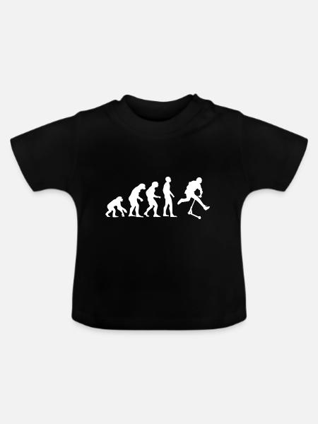 Freestyle-Roller - Baby Bio-T-Shirt mit Rundhals - Schwarz