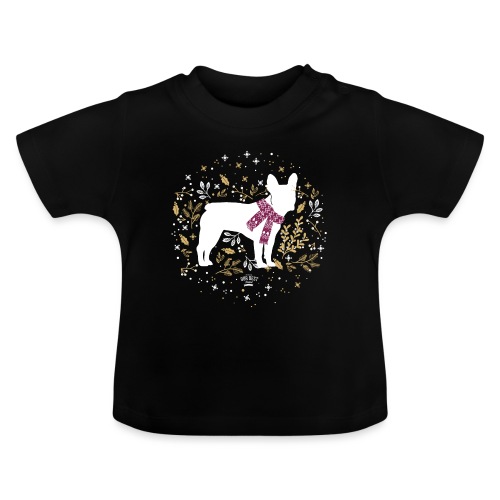 French Bulldog Winter - Baby Bio-T-Shirt mit Rundhals