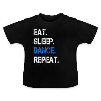 Danse danse danse danseuse - T-shirt bio col rond Bébé - noir - Devant