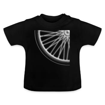 jante - T-shirt bio col rond Bébé - noir - Devant