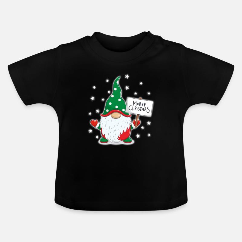 Noël - T-shirt bio col rond Bébé - noir