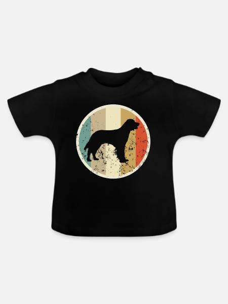 Deutsch Langhaar Jagdhund - Baby Bio-T-Shirt mit Rundhals - Schwarz