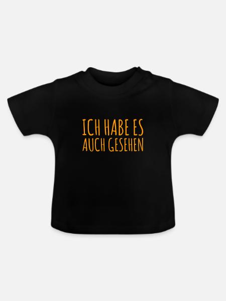 auch gesehen - Baby Bio-T-Shirt mit Rundhals - Schwarz