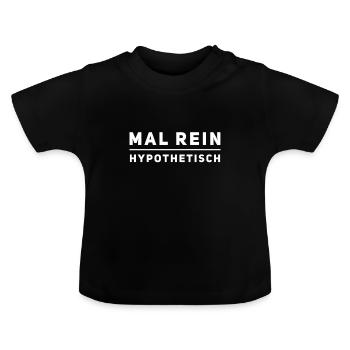 rein hypothetisch - Baby Bio-T-Shirt mit Rundhals - Schwarz - Vorne