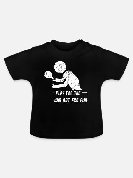 table tennis - Baby Organic T-Shirt with Round Neck - black