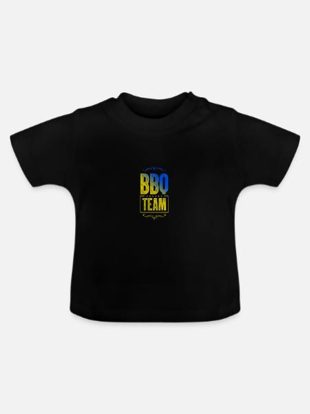 Bbq Crew - Baby Bio-T-Shirt mit Rundhals - Schwarz