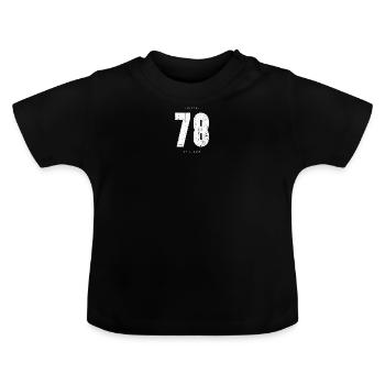 Vintage 78 Limitierte Auflage - Baby Bio-T-Shirt mit Rundhals - Schwarz - Vorne