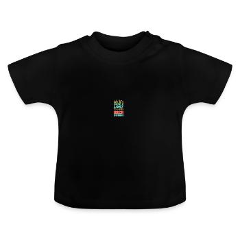 1987 - Baby Bio-T-Shirt mit Rundhals - Schwarz - Vorne