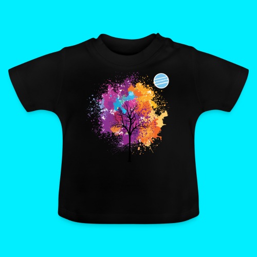 LOGO AUTUNNO BANCOMATTI - Maglietta ecologica con scollo rotondo per neonato