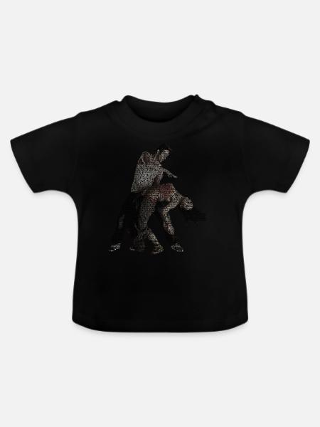 bachata dance geschichte geschenkidee - Baby Bio-T-Shirt mit Rundhals - Schwarz