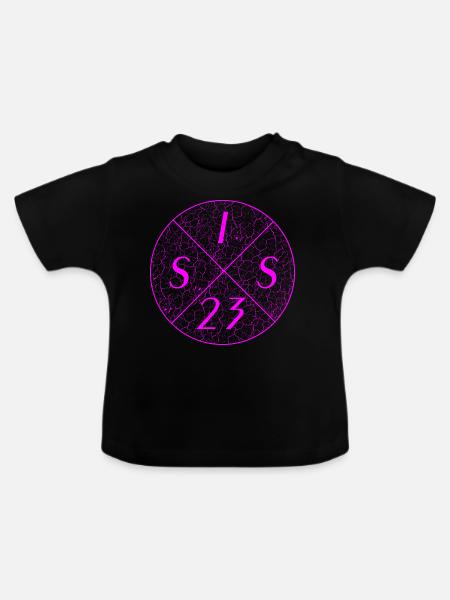 Sis 23 - Baby Bio-T-Shirt mit Rundhals - Schwarz