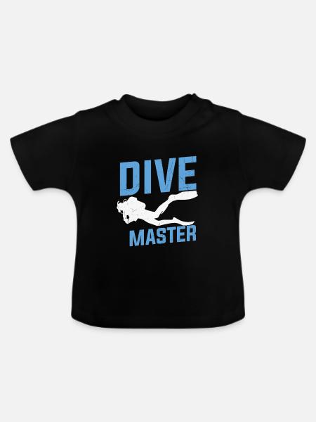 Tauchen Zitat Dive Master Scuba Diving - Baby Bio-T-Shirt mit Rundhals - Schwarz