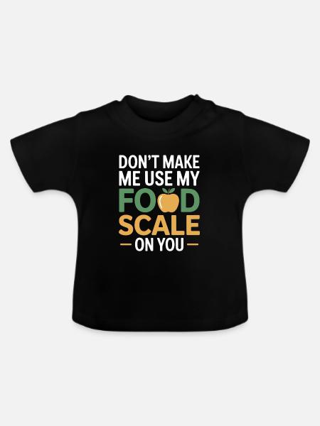 Professionelle Ernährungsberaterin Präzisionsmessung - Baby Bio-T-Shirt mit Rundhals - Schwarz