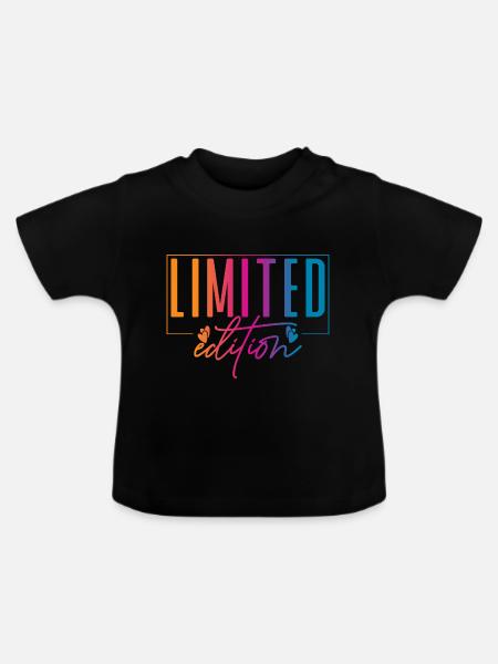 Limited Edition - Baby Bio-T-Shirt mit Rundhals - Schwarz