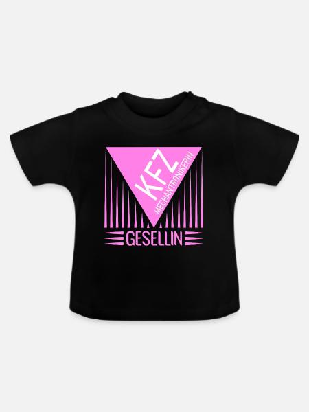 KFZ-Mechatronikerin Gesellin - Baby Bio-T-Shirt mit Rundhals - Schwarz