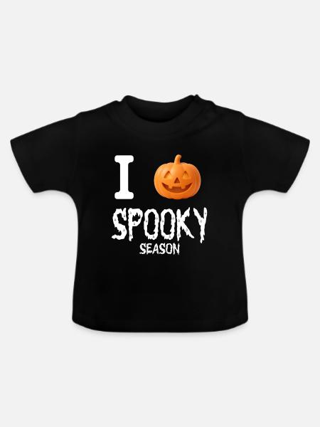 Ich Halloween-Kürbis - Baby Bio-T-Shirt mit Rundhals - Schwarz