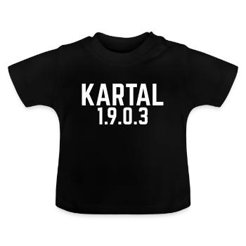 Kartal - Baby Bio-T-Shirt mit Rundhals - Schwarz - Vorne