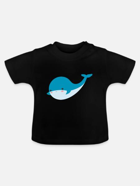 wal - Baby Bio-T-Shirt mit Rundhals - Schwarz