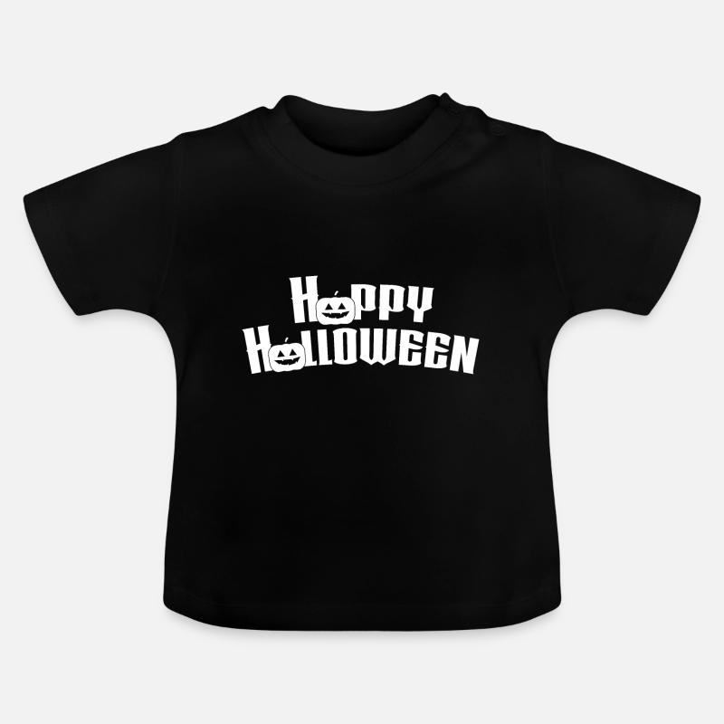Joyeux halloween - T-shirt bio col rond Bébé - noir