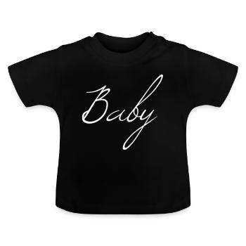Baby - Baby Organic T-Shirt with Round Neck - black - Front