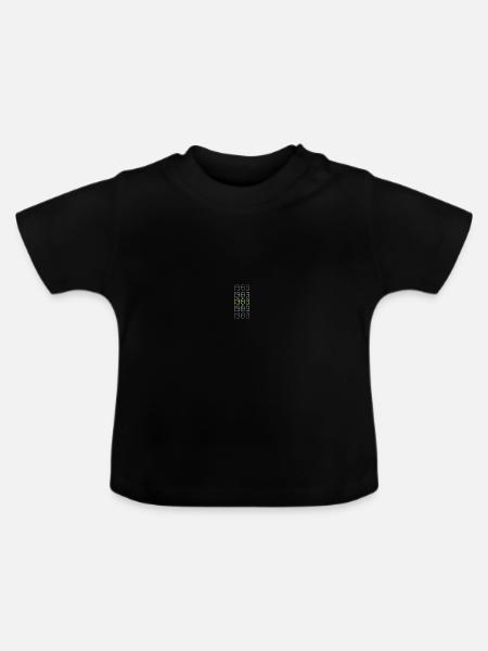 1983 - Baby Bio-T-Shirt mit Rundhals - Schwarz