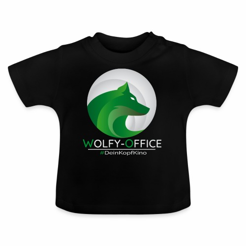 NewWolfyOfficeLogo-Light - Baby Bio-T-Shirt mit Rundhals