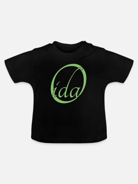 Oida - Baby Bio-T-Shirt mit Rundhals - Schwarz