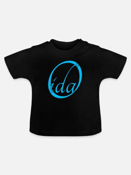 Bayern Oida - Baby Bio-T-Shirt mit Rundhals - Schwarz