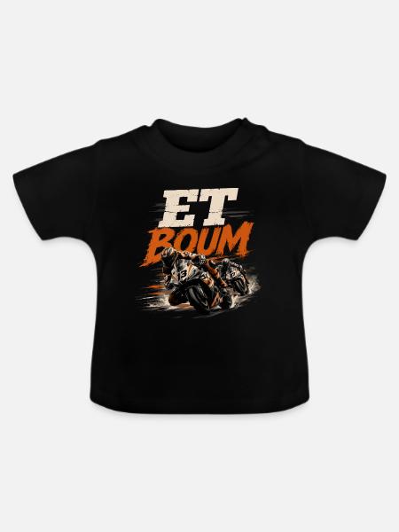 UND ZACK - Baby Bio-T-Shirt mit Rundhals - Schwarz