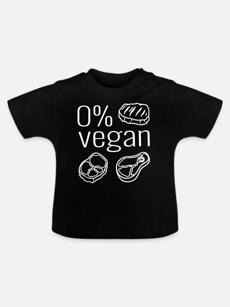 Fleischesser Fleischer Fleisch Steak Grillfleisch - Baby Bio-T-Shirt mit Rundhals - Schwarz