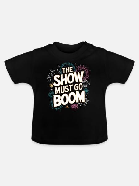 Pyrotechniker Feuerwerk Pyrotechnik - Baby Bio-T-Shirt mit Rundhals - Schwarz